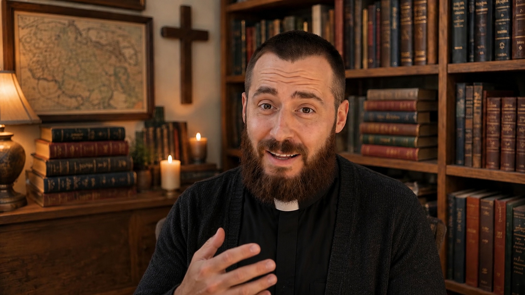 Your host from Scripture Explained in his study